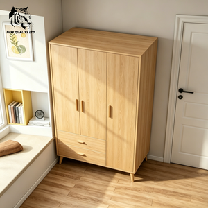 Armoire de chambre à coucher en MDF, nouveau design, avec logo personnalisé, prix de gros usine, stock important, écologique, de qualité supérieure. - Product Image 5