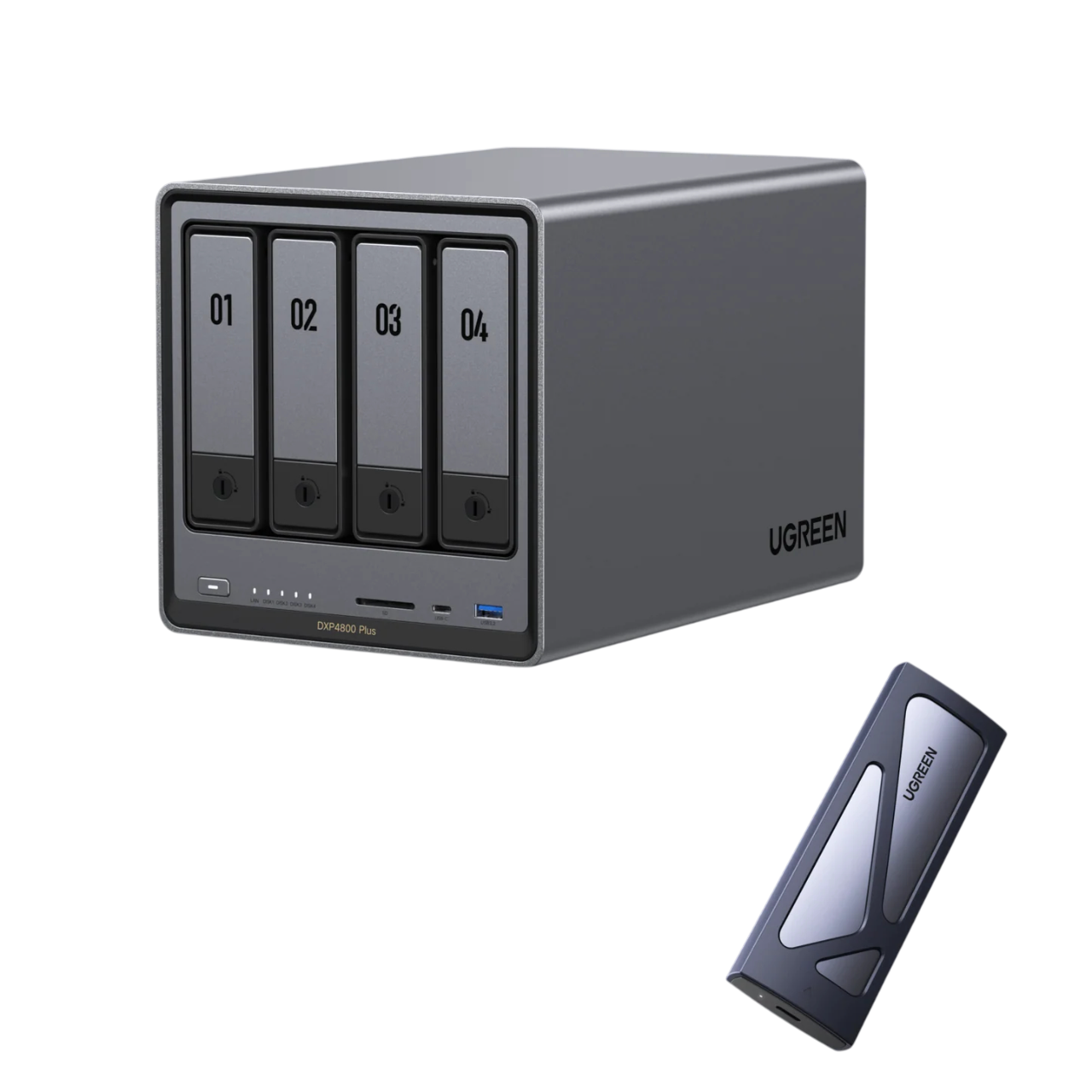 Boîtier SSD UGREEN NASync DXP4800 Plus +