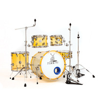 Batterie de percussions transparente en acrylique pour adultes