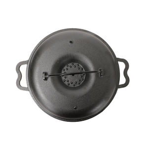 Olla <span class=keywords><strong>para</strong></span> Asar Batata y Castañas de Hierro Fundido Aislada y Sin Recubrimiento, 24cm 26cm, Vaporera, Sartén, Venta al Por Mayor del Fabricante - Product Image 1