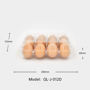Chất Lượng Cao 12-Lỗ Pet Khay Trứng Chủ Dùng Một Lần Cứng Nhắc Vỉ Nhựa Trứng Container Cho Nông Nghiệp Nhà Máy Bán Buôn - Product Image 2