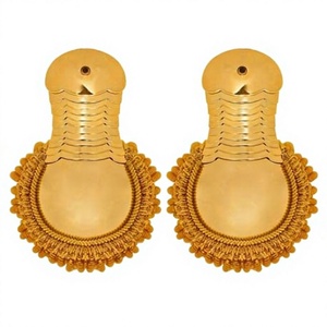 Hombreras de uniforme estilo clásico con flecos, personalizadas, de lona bordada y cosida, 89th Uniform - Product Image 6