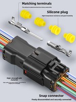 Connecteur étanche pour station d'accueil de voiture DJ7061Y-2-11 21 avec 7222-7464-30 pour kit mâle-femelle de feux arrière