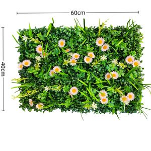 Panel de Pared de Boj Artificial de 60x40cm, Decoración de Pared Verde Artificial, Diseño de Planta Realista para Uso en Interiores y Exteriores - Product Image 2