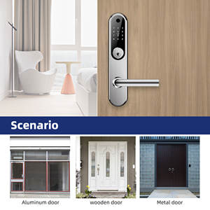 LILIWISE Edelstahl 304 Sicherheit Aluminium Türschloss Digital Electric Wifi BLE Wasserdichtes Slim Ttlock Smart Türschloss - Product Image 4