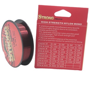 สายเอ็นตกปลาไนลอนโมโนฟิลาเมนต์ Strong Pro Mix ความแข็งแรงสูง 100 เมตร สีแดง สำหรับตกปลาทะเล - Product Image 4
