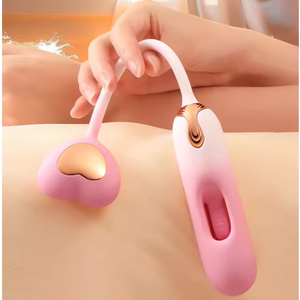 LIL MERMAID Control remoto Huevo en forma de corazón Hueco Multifuncional Huevo vibrador Juguete de calentamiento emocional - Product Image 5