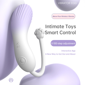 Vibrateur œuf en forme de patte de chat pour femme, contrôlé par application, pour couples, <span class=keywords><strong>jeu</strong></span> intime, vibrateur culotte, jouets sexuels pour adultes - Product Image 1