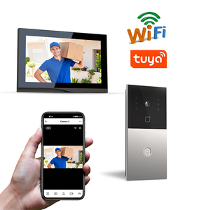 Station de porte vidéo 1v3 POE pour villa, déverrouillage intelligent à distance TUYA, étanche IP65, en aluminium, 3 modes de déverrouillage - Product Image 4