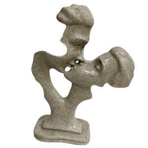 Statue en résine Nordique Rétro <span class=keywords><strong>Couple</strong></span> Embrasser Amour Figurines Moderne Abstrait <span class=keywords><strong>Couple</strong></span> <span class=keywords><strong>Visage</strong></span> Humain <span class=keywords><strong>Sculpture</strong></span> - Product Image 2