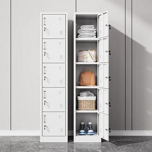 Armario Metálico de 5 Niveles, Tipo Vertical, Resistente al Fuego, para Almacenamiento en Oficinas y Dormitorios - Product Image 2