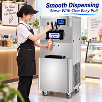 SICOTCNA – machine à crème glacée en acier inoxydable, fabricant professionnel, 3 saveurs