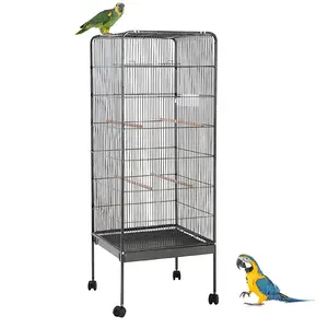 XXL kuşlar kafes Aviary kapalı açık kullanım büyük bütçeler papağan atiatiel kuş evi Metal galaktik ekran kafes