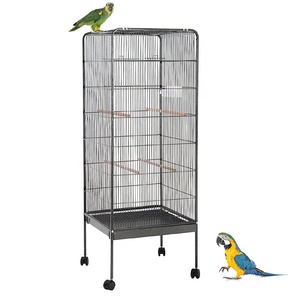 Kandang burung XXL kandang burung dalam ruangan luar ruangan penggunaan besar burung bayan kakatua rumah burung tampilan galaksi logam kandang - Product Image 1