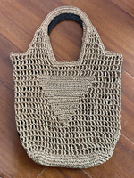 Nouveau Sac Fourre-tout en Paille de Raphia à Lettres Creuses Personnalisées avec Logo de Marque YCH 2024 – Sac à Main de Plage Tendance en Papier et Paille