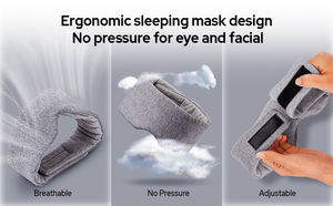 Antifaz de Algodón para Dormir, MOQ a Partir de 100 Unidades, 100% Bloqueo de Luz, Diseño de Cero Presión para Dormir de Lado - Product Image 5