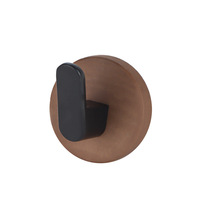 Porte-manteau mural adhésif moderne et minimaliste en bois de noyer, sans perçage, pour chapeaux, manteaux et vêtements, idéal pour entrée, hôtel, salle de bain