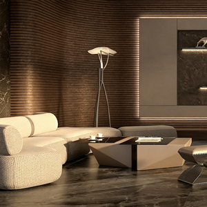 Panneau de pierre diffuseur de lumière au design moderne, placage flexible mince de 2-3 mm pour plafond - Product Image 2