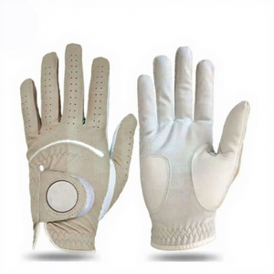 Guantes de Golf para Hombre MUDASSAR SPORTS, Ligeros, de Cuero Genuino, con Correa de Muñeca Ajustable, Agarre Fuerte, Resistentes al Agua y al Sudor - Product Image 1