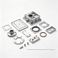 Boîtier de pompe à huile en alliage d'aluminium pour moteur automobile, composant moulé sous pression haute pression personnalisé avec usinage CNC de précision