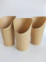 Tasse à frites en papier jetable épaissi de haute qualité boîte d'emballage alimentaire en gros