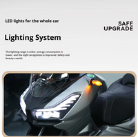 Газовый скутер ADV 200cc с ЖК-дисплеем, двигателем с водяным охлаждением, EFI, ABS, дисковыми тормозами, автоматической коробкой передач, максимальная скорость 120 км/ч, 4-тактный.