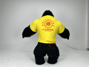 Costume de mascotte gonflable gorille géant avec <span class=keywords><strong>T</strong></span>-<span class=keywords><strong>shirt</strong></span> pour adultes, idéal pour la location événementielle, disponible en tailles 2.2/2.6/3m - Product Image 5