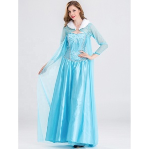 Costume di Halloween Principessa <span class=keywords><strong>Elsa</strong></span> di <span class=keywords><strong>Frozen</strong></span>, Abito per Cosplay Adulti - Product Image 5