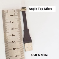 Adaptateur Eternalstar Slim USB 3.1 Type C Femelle à Montage sur Panneau avec Vis de Verrouillage vers USB Micro Mâle Angulaire