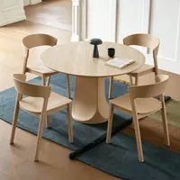 Chaise de salle à manger en bois massif nordique, chaise à dossier pour café et salon de thé, chaise de designer danois