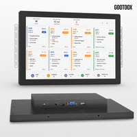 Écran tactile capacitif de 7 à 21,5 pouces, panneau frontal IP65, moniteur VGA, montage VESA, affichage numérique pour kiosque extérieur
