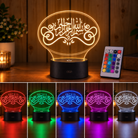 Ensemble complet de mini lampes LED populaires, créatives, personnalisées, haut de gamme, OEM ODM, modernes, élégantes, lampes de nuit 3D pour la maison