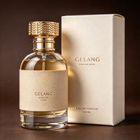 Flacon de parfum rond transparent en cristal de 100 ml, flacons de parfum vides élégants, flacon de parfum en verre classique avec vaporisateur fin et boîte