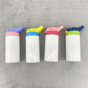 Vaso de resina UV de 12oz para niños, vaso de agua con brillo, brilla en la oscuridad, color blanco, para sublimación - Product Image 6