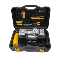 Deux cylindres 12V monocylindre avec boîte à outils Gonfleur de pneu de voiture Double compresseur d'air