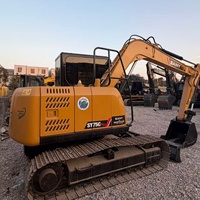 Excavatrice sur chenilles d'occasion Sany SY75C Pro, modèles SY75 SY60, avec chenilles en acier