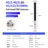 Antenne en fibre de verre omnidirectionnelle, étanche, à gain élevé, à montage magnétique, pour l'amélioration du signal, 24 GHz, 58 GHz, 5 GHz, 4G, 433 MHz, 915 MHz