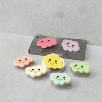 Lot de 100 cabochons en résine peints à la main, motif nuage souriant, thème bonbons, pour la Fête des Pères, fournitures artistiques, breloques décoratives, artisanat