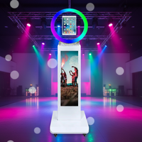 Cabina de Fotos con Pantalla LCD Táctil de 29 Pulgadas, Soporte para iPad, para Bodas y Fiestas, con Garantía de 1 Año