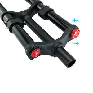 Fourche de <span class=keywords><strong>VTT</strong></span> à suspension pneumatique double couronne en alliage d'aluminium 26'' 27.5'' 29'' avec débattement de 180 mm et commande manuelle - Product Image 3