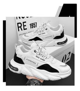 Chaussures de course en dentelle pour hommes, collection printemps-été, best-seller, en maille respirante, légères, style sport et plateforme, pour la marche. - Product Image 6