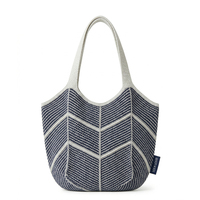 Sac à main bohème d'été résistant à l'eau, sac à bandoulière tendance en maille tricotée à la main pour femme, sac en coton au crochet