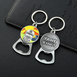 Porte-clés 3D en alliage de zinc métallique avec émail en relief et décapsuleur, vente en gros, porte-clés personnalisé avec décapsuleur - Product Image 4