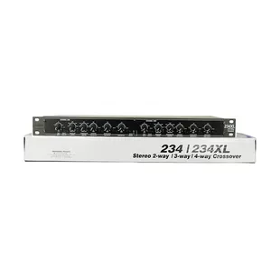 Professional Sound Peripheral Equipments Stereo 2/3 Way, Mono 4-Way 234XL Crossover audio Equalizer with XLR Connectors