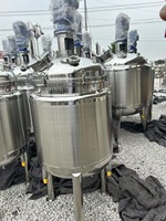 Cuve de mélange liquide en acier inoxydable avec agitateur, cuve de mélange chauffée électriquement, cuve de mélange à double enveloppe en acier inoxydable