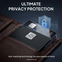 Traceur de portefeuille RSH Wallet Tracker PRO Slim IP68 rechargeable, carte de suivi pour portefeuille, bagages, passeport, compatible avec Apple Find My et Google Find Hub