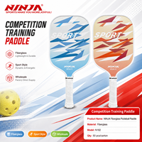 Raquette de pickleball en fibre de verre à noyau alvéolé, approuvée USAPA, style sportif, légère et durable pour l'entraînement et le divertissement (vente en gros)