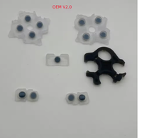 Tampon conducteur en caoutchouc V1.0 V2.0 V3.0 pour manette PS5 Kit de boutons de remplacement en silicone pour manette de jeu P5 pièce de réparation