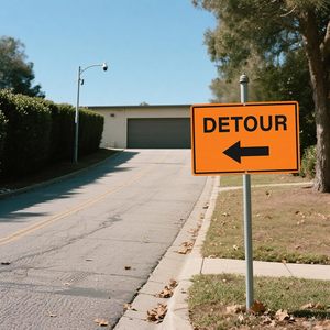 Panneau de déviation avec flèche gauche 12 x 18 pouces, panneaux de signalisation routière en aluminium réfléchissant, construction métallique résistante à la rouille et imperméable - Product Image 6