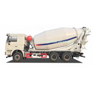 SHACMAN 6X4 10 12 14CBM auto carga camión mezclador de concreto con limpieza automática del tanque de agua